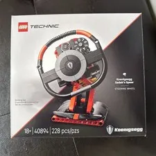 NEW Sealed LEGO Technic: Koenigsegg Sadair's Spear Steering Wheel (40894)
