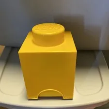 LEGO Storage Brick, 1 Knob, Yellow  Awesome