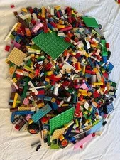 12 LB Genuine LEGO Bulk Lot Mixed Bricks Plates Parts Wheels Baseplates Used