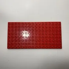 Lego Duplo Baseplate 8x16 flat (1) Red