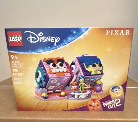 LEGO Inside Out 2 Mood Cubes 43248 Disney Complete Set 394pcs Joy Age 9+
