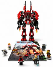 LEGO NINJAGO Movie Fire Mech 70615 Complete Set 944pcs w/ Manual