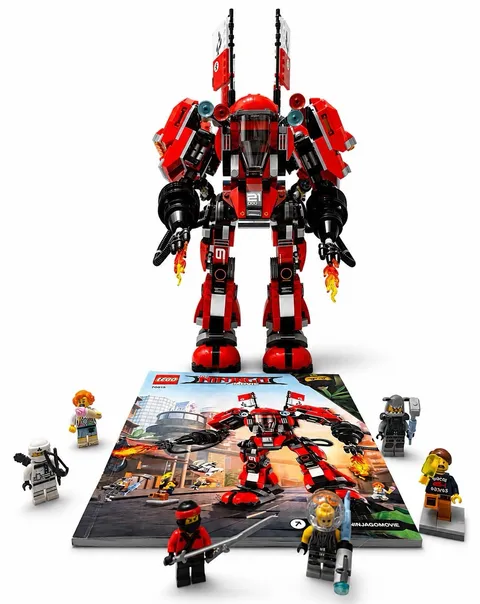LEGO NINJAGO Movie Fire Mech 70615 Complete Set 944pcs w/ Manual