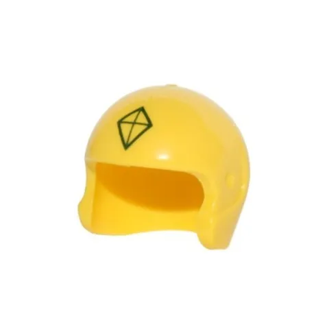 LEGO - Minifig, Helmet Sports / Flight with Kite Diamond Shape Logo Pattern