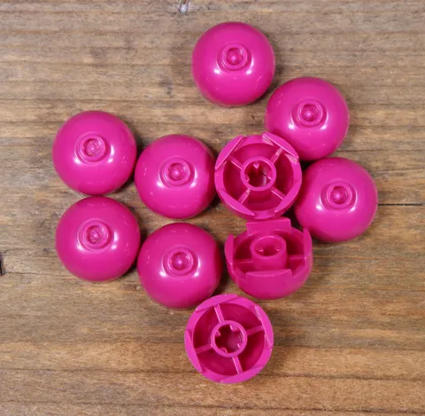 LEGO Magenta Brick Round 2 x 2 Dome Top Hollow Stud Part No 30367c Qty 10