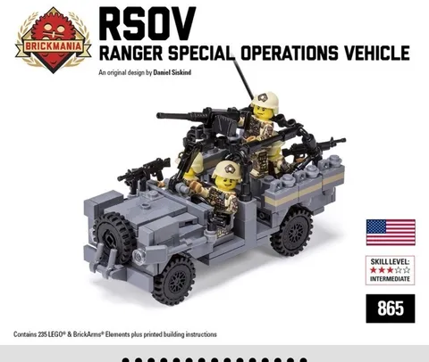 (2) LEGO Brickmania RSOV Ranger Special Operations Vehicle 865 235pcs Age 14+