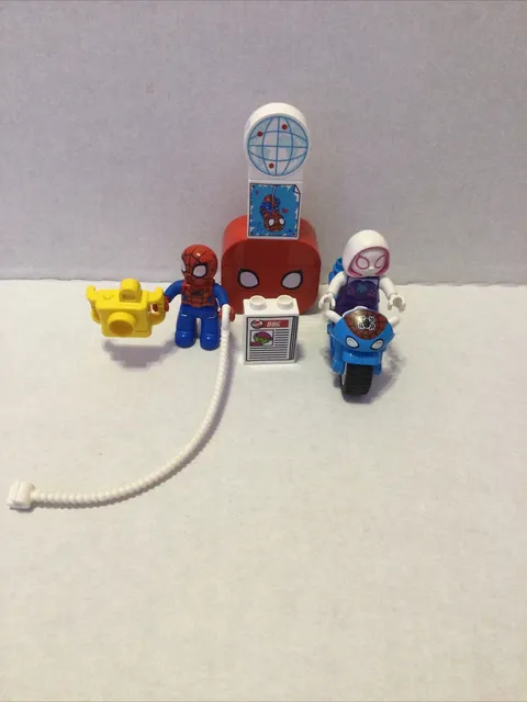 LEGO Duplo Spiderman w/ Motorcycle, Ghost Spider, & Accessories