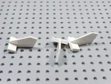 LEGO Lot of 3 White Tail Fins Vehicle BH