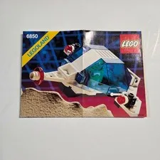 LEGO Instructions Manual Space 6850 Auxiliary Patroller Legoland Vintage White