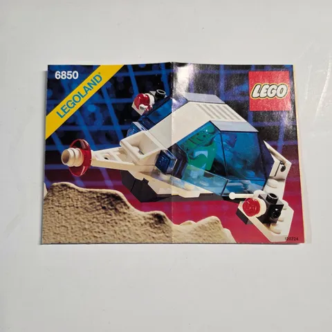LEGO Instructions Manual Space 6850 Auxiliary Patroller Legoland Vintage White