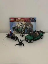 *Retired* LEGO 76004 - Spider-Cycle Chase - 100% Complete With Minifigs