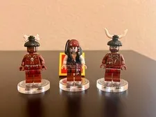LEGO Pirates of Caribbean 2011 Jack Sparrow Zombie face and 2 Cannibals Retired!