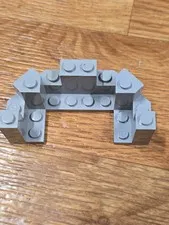 LEGO Light Gray 6066 Castle Turret Top 4x8x2 1/3 Kingdom Fortress Tower
