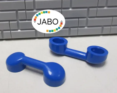 (B8/5/3) LEGO 2x 6190 Handle / Phone Handset Blue