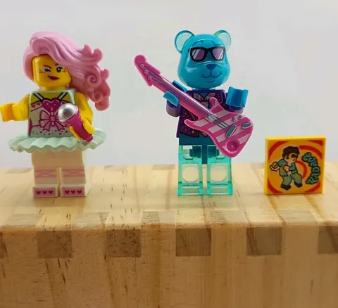Lego Minifigure Yidiyo Replacement Figures Candy Ballerina &Blue-Beary Guitarist