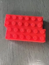 LEGO 2456 Red Brick 2 x 6 - 2 Pieces