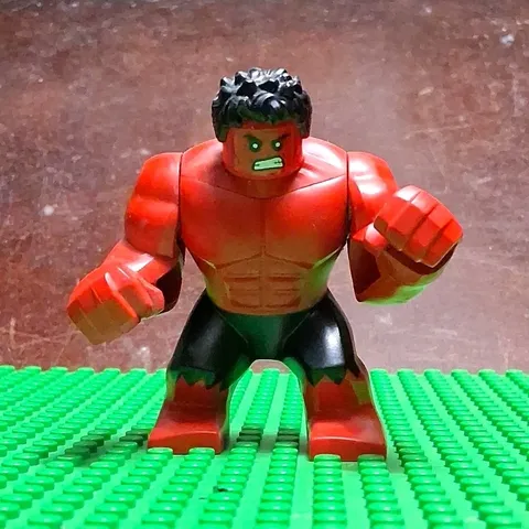 LEGO Hulk Big Figure Minifigure Red & Black Hulk-Style Character