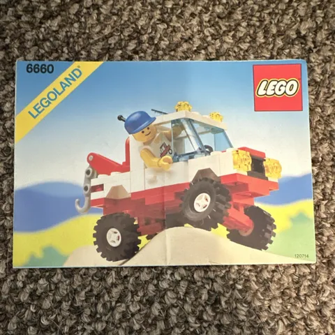 LEGO LEGOLAND 6660 Illustrated Instruction Manual Booklet, MPN 6660