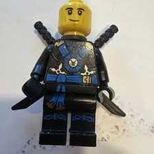 VTG Lego Ninjago Deepstone Jay 2 Katanas As Is A29-17