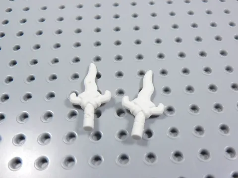 LEGO Lot of 2 White Ninjago Bone Knife Weapon Minifig AZ