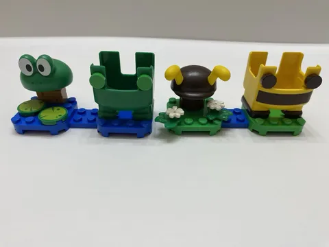 LEGO Super Mario 71392 Frog And 71393 Bee Power Ups Excellent Condition