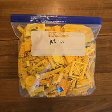 LEGO Yellow Bricks Pieces & Parts Bulk Lot - 2 Lbs