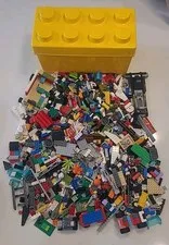 3.75 Lbs + LEGO Storage Brick 8 Stud Large Yellow Container Plastic Bin (B1-G)