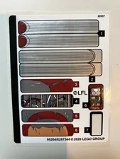LEGO STICKER SHEET 75271 from LUKE SKYWALKER'S LANDSPEEDER  see description 