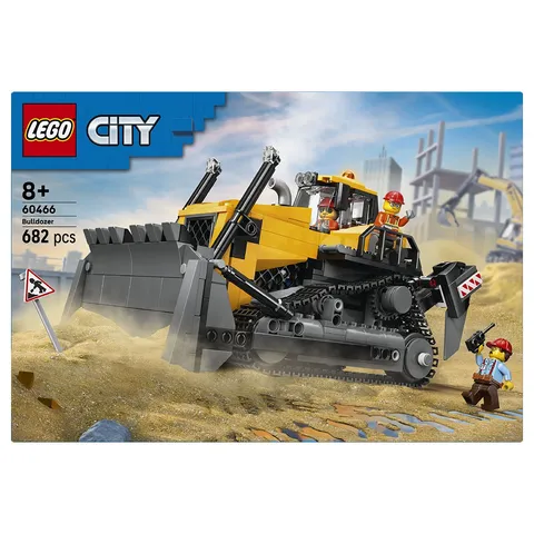 Lego City 60466 Yellow Bulldozer with Front Loader Brand New & Sealed Box