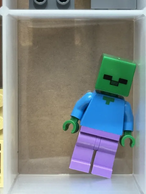 LEGO Minifigure - Minecraft - Zombie - Medium Lavender Legs - No min245 - QTY 1