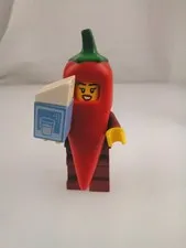 LEGO Minifigures Series 22 (71032) Chili Costume Fan. Missing Hair Piece 