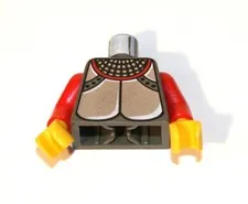 1x LEGO ® torso body knight with armor/tank 973px115c01 new old dark gray