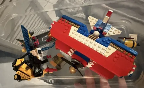 LEGO Mixed Lot - Plane Minion Lab Forklift Gold Helmet Assorted Pieces