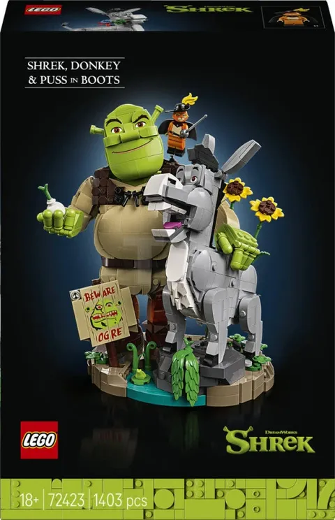 LEGO Shrek: Shrek, Donkey & Puss in Boots 72423 Building Toy Set 1403-Pieces New