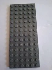 No 450 1x Lego Plate 6x14 3456 Dark Grey