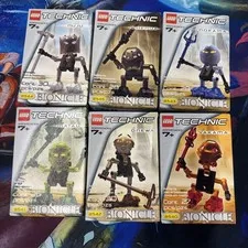 2001 Lego Bionicle TURAGA Village Elders of Mata Nui Sealed full Lot 6 