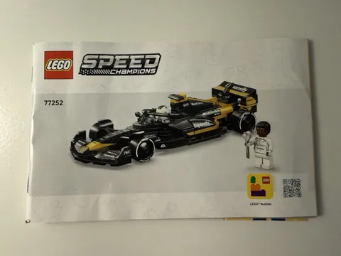 Lego Speed Champions 77252 F1 Movie APXGP Instructions Manual