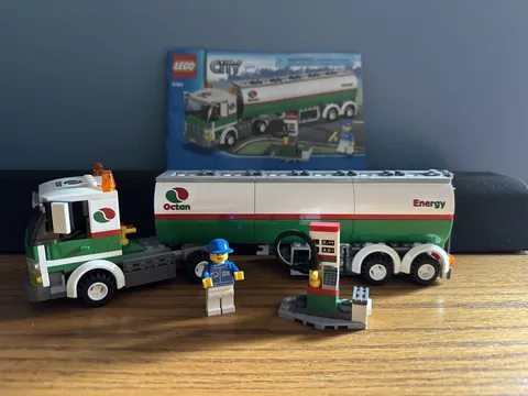 LEGO City Tank Truck Octan (3180) - Completely Built w/Manual Rare Retired Set