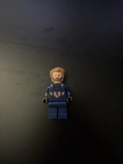 Lego Minifigure Captain America - Dark Blue Suit sh0495 Super Heroes