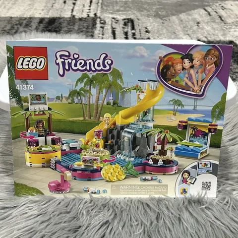 Lego Friends 41374 Andreas Pool Party Manual Only set *No Bricks*