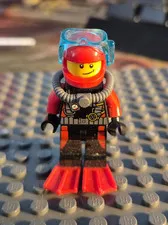 LEGO cty0558 Minifigure Scuba Diver Male with Flippers & Mask