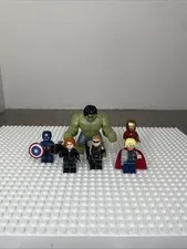 Lego Marvel The Avengers Hawkeye Thor Hulk Iron Man Captain America Black Widow