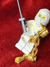 Lego Ninjago Zane DX Minifigure njo0018. 2260  white gold dragon