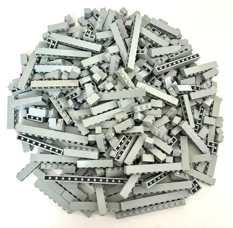 Lego Variety Vintage Gray Star Wars Lot of 400pcs 1x1 1x2 1X3 1X4 1x6 etc Bricks