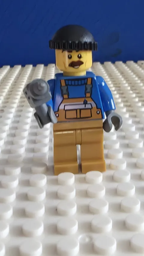 Lego City Overalls Handyman Minifigure