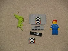 Lego City Dirt Bike Transporter 4433 - replacement pieces & oct066 figure