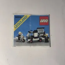 LEGO 6684 Police Patrol Squad (1984) Town Police INSTRUCTIONS ONLY