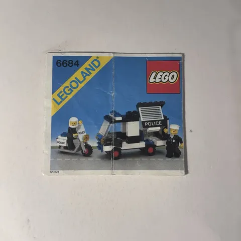 LEGO 6684 Police Patrol Squad (1984) Town Police INSTRUCTIONS ONLY