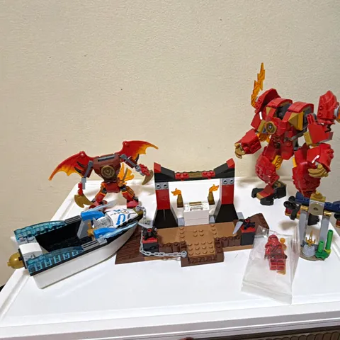 LEGO NINJAGO City Docks 70657 Bulk Parts Lot Mech Boat Minifigure Kilo