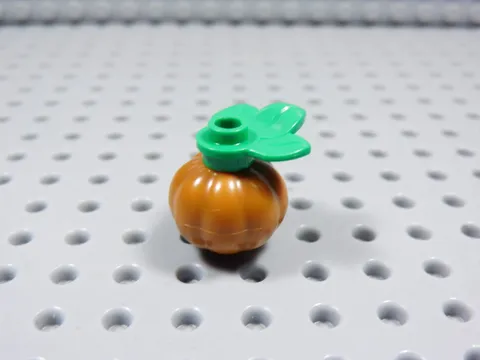 LEGO Dark Orange Pumpkin w/ Leaf Food Plant Minifig BS
